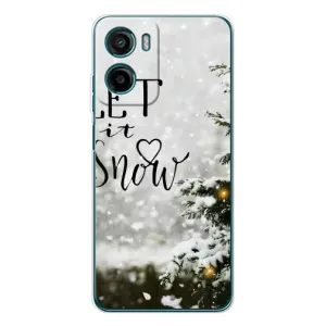 Новорічні, Святкові Чохли для Motorola Moto G05 - 2024 год (Let it snow)