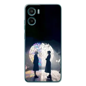 Чехлы Венсдей на Motorola Moto G05 Уэнсдей (AlphaPrint) (Уэнздей и Инид)