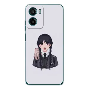 Чехлы Венсдей на Motorola Moto G05 Уэнсдей (AlphaPrint) (Уэнздей и Вещь)
