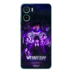 Чехол с дизайном Венздей 2 на Motorola Moto G05 (Фиолетовая магия Уэнздей)
