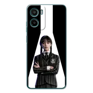 Чехлы Венсдей на Motorola Moto G05 Уэнсдей (AlphaPrint) (W-Wednesday)
