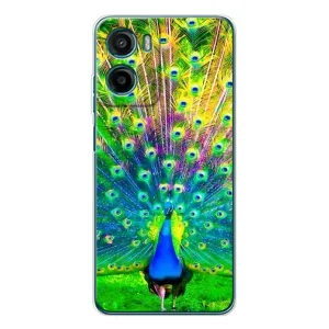 Чохол з пташками на Motorola Moto G05 (VPrint) (Яскравий Павлин)