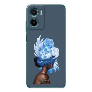 Чехлы (ART) Цветы на Motorola Moto G06 Power (VPrint) (Квіти на голові)