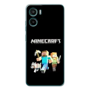 Чохол Майнкрафт на Motorola Moto G06 Power (AlphaPrint) Minecraft (герої Minecraft)