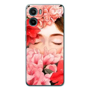 Чехлы (ART) Цветы на Motorola Moto G06 Power (VPrint) (Очі в квітах)