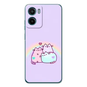Чохол на Motorola Moto G06 Power з Котиками (VPrint) (Радужний котик)