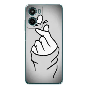 Чохол з принтом для Motorola Moto G06 Power (AlphaPrint - Знак сердечка) (Значок Love)