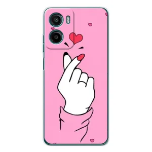 Чохол з принтом для Motorola Moto G06 Power (AlphaPrint - Знак сердечка) (Знак Love)