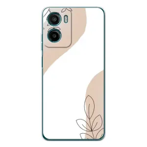 Силиконовый чехол с принтом в цветах на Motorola Moto G06