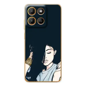 Чохол з друком для Motorola Moto G15 Power - (Мода) (AlphaPrint) (Гарна дівчина)