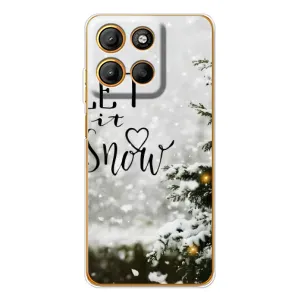 Новорічні, Святкові Чохли для Motorola Moto G15 Power - 2024 год (Let it snow)