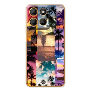 Силиконовый чехол с КАРТИНКАМИ лето для Motorola Moto G15 Power (AlphaPrint) (Летний отпуск)