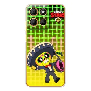 Чехлы Brawl Stars для Motorola Moto G15 Power (AlphaPrint) (Поко в самбреро)
