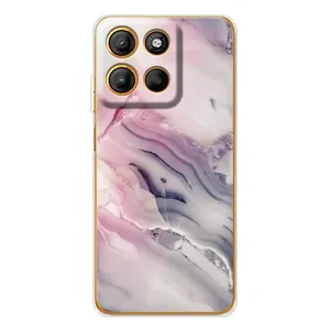 Мраморный чехол на Motorola Moto G15 Power (VPrint) (Пурпурный Мрамор)