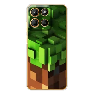 Чохол Майнкрафт на Motorola Moto G15 Power (AlphaPrint) Minecraft (текстура Майнкрафт)