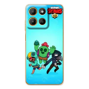 Чехлы Brawl Stars для Motorola Moto G15 Power (AlphaPrint) (Тріо героїв)