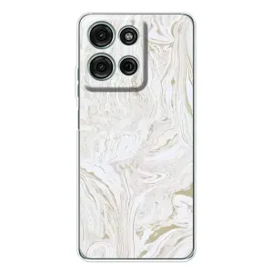 Мраморний чехол на Motorola Moto G15 (VPrint) (Білий мрамор)