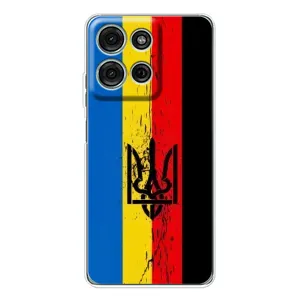 Украинские Чехлы для Motorola Moto G15 с картинкой УПА (AlphaPrint) (Прапор УПА)
