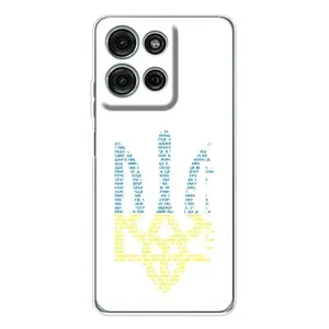 Чохли для Motorola Moto G15 Укр. Символіка (AlphaPrint) (Герб з букв)