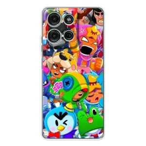 Чехол для Motorola Moto G15 Бравл Старс (VPrint) (Герої Бравл Старс)