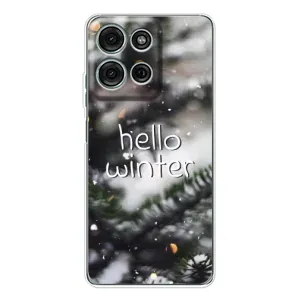 Новорічні, Святкові Чохли для Motorola Moto G15 - 2024 год (Hello winter)