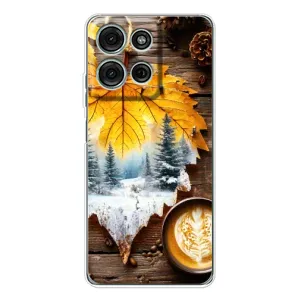 Чохол з унікальним дизайном 'Осінь з кавою' для Motorola Moto G15 (Осінньо-зимова кава)
