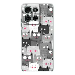 Чохли з Котиками для Motorola Moto G15 (VPrint) (Мальовані котики)