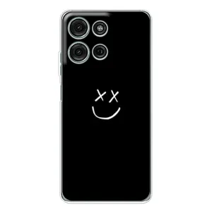 Чехол для Мото G15 - (AlphaPrint) с печатью (ТОП продаж) (Смайл)