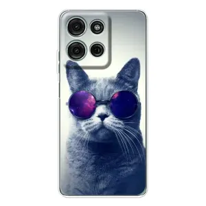 Чохол з принтом для Motorola Moto G15 (AlphaPrint) Модні коти (Стильний кіт)