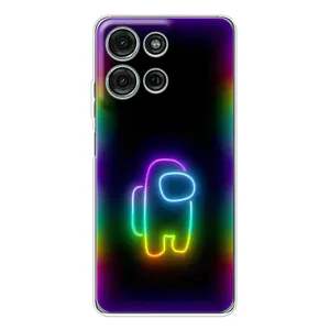 Чохли Амонг Ас для Motorola Moto G15 (AlphaPrint) (Яскравий скін)