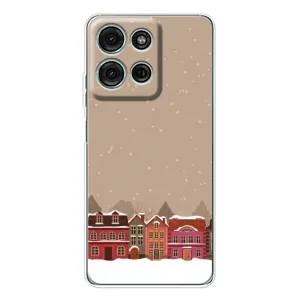 Новорічні, Святкові Чохли для Motorola Moto G15 - 2024 год (Зимове місто)