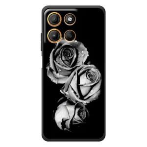 Чохол з картинкою (Стильні) 

Motorola Мото G17 Павер 
 - (AlphaPrint) (Чорна троянда)