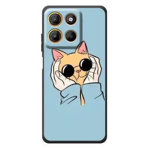 Чохол на 

Motorola Мото G17 Павер 
 з Котиками (VPrint) (Котик в окулярах)