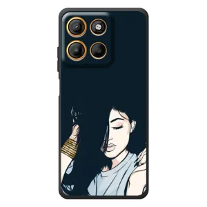 Чохол з друком для Motorola Moto G17 Power - (Мода) (AlphaPrint) (Гарна дівчина)