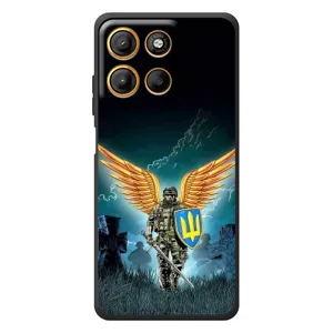 Чехлы с картинкой ЗСУ для Motorola Moto G17 Power (AlphaPrint) (Солдат ЗСУ)
