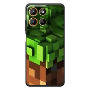 Чохол Майнкрафт на Motorola Moto G17 Power (AlphaPrint) Minecraft (текстура Майнкрафт)
