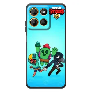 Чехлы Brawl Stars для Motorola Moto G17 Power (AlphaPrint) (Тріо героїв)