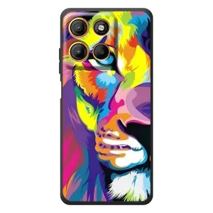 Чохол з картинкою ЛЕВ для Motorola Moto G17 Power (VPrint) (Яскравий Лев)