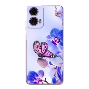 Чохли з квітами для Motorola MOTO G24 Power (VPrint) (Метелик на квітах)