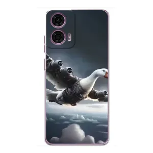 Чехол с мемом Тралалело тралала на Motorola MOTO G24 Power (Бомбардини гусини)