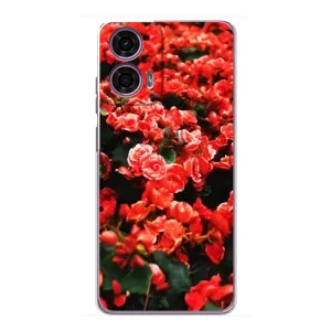 Чохли з квітами для Motorola MOTO G24 Power (VPrint) (Квіти червоні)