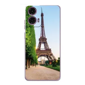 Чехол Эйфелева Башня для Motorola MOTO G24 Power - (AlphaPrint) (Дорога в Париж)