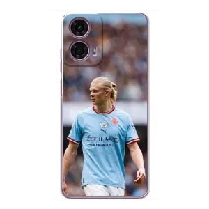 Чехлы с футболистом Ерлинг Холанд для Motorola MOTO G24 Power (AlphaPrint) (Эрлинг Холанд)