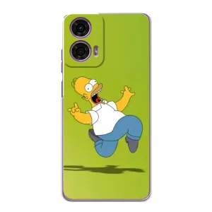 Чехол с Симпсонами для Motorola MOTO G24 Power (VPrint) (Гомер Симпсон)