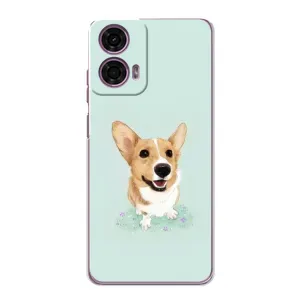 Чехлы с собаками для Motorola MOTO G24 Power (VPrint) (Корги)