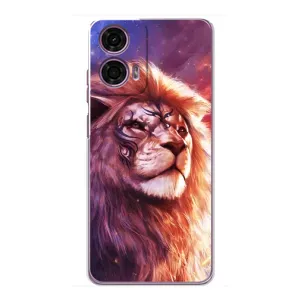 Чохол з картинкою ЛЕВ для Motorola MOTO G24 Power (VPrint) (Красочний Лев)
