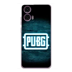 Чехол PUBG для Моторола Мото Джи 24 Павер (AlphaPrint) (Лого PUBG)