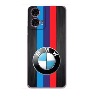 Чехол для Моторола Мото Джи 24 Павер - с принтом БМВ (AlphaPrint) (Лого BMW)