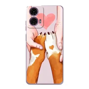 Чехлы с собаками для Motorola MOTO G24 Power (VPrint) (Любовь к собакам)