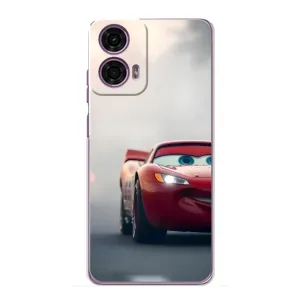 Силиконовый чехол Маквин для Motorola MOTO G24 Power (Скоростной Маквин)